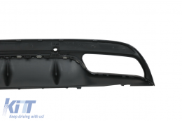 Diffúzor Mercedes C-osztály W205 S205 14-20 Sport modellekhez, C63 design kipufogóvéggel-image-6044573