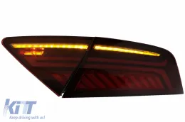 Difusor Aire Escape Consejos LED Luces Traseras para AUDI A7 4G 10-14 RS7 Look-image-6049117