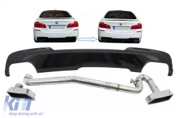 image-32-Difusor aire para BMW 5 Series F10 11-17 Sistema escape M-Technik 550i Look