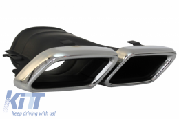 Difusor aire parachoques para Mercedes GLC Coupe C253 15-18 GLC63 Look Cromo escape-image-6055462