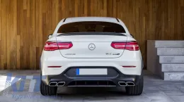 Difusor aire parachoques para Mercedes GLC Coupe C253 15-18 GLC63 Look Cromo escape-image-6055468