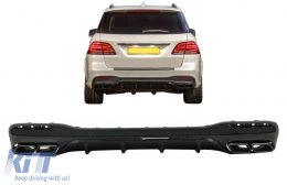 Difusor Cansada Consejos para Mercedes GLE W166 SUV Sport Line 2015-2018 Night Package-image-6078271