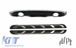 image-74-Difusor con Pasos laterales para AUDI Q5 8R 11.2008-2016 S-Line Look Cromo negro