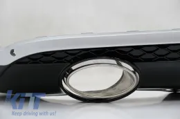 Difusor con Pasos laterales para AUDI Q5 8R 11.2008-2016 S-Line Look Cromo negro-image-6062492
