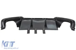 Difusor De Aire De Doble Salida Para BMW 5 F10 F11 11-17 M Look Negro Brillante-image-6096190