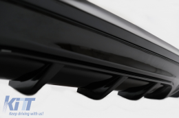Difusor Doble para BMW 2 F22 F23 2013+ M Performance Look Negro brillante-image-6076963