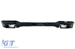 Difusor Doble para BMW 2 F22 F23 2013+ M Performance Look Negro brillante-image-6094587