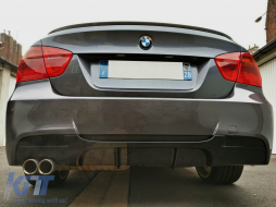 Difusor doble salida Parachoques para BMW 3er E90 E91 04-12 M Performance Look-image-6077458