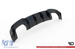 Difusor Maxton Design adecuado para el parachoques trasero S3 en Audi A3 8V sedán 2016-2020, lacado en negro-image-6140443