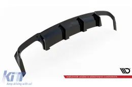 Difusor Maxton Design adecuado para el parachoques trasero del Audi S8 D5 2019-2021, lacado en negro-image-6140529