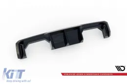 Difusor Maxton Design adecuado para el parachoques trasero de BMW M4 G82 Coupé, G83 Cabriolet, M3 G80 Sedán, G81 Touring después de 2021 -oo--oo-, lacado en negro-image-6236158