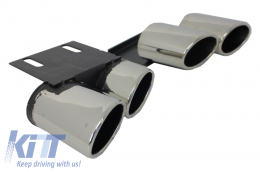 Difusor para Audi A3 8V Hatchback Sportback 12-15 Escape S3 Quad Look-image-6024259