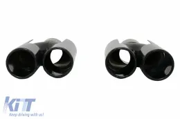 Difusor para BMW 4 Series F32 F33 F36 2013- Escape Puntas Negro brillante M Look-image-6087735