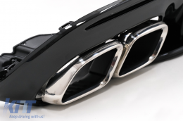 Difusor Para Mercedes C W205 S205 14-20 C63S Look Puntas Solo para AMG Sport Line-image-6091964