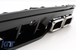 Difusor Para Mercedes C W205 S205 14-20 C63S Look Puntas Solo para AMG Sport Line-image-6091966
