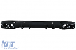 Difusor para Mercedes Clase C C205 A205 Coupe Cabriolet 14-19 Puntas C43 Look-image-6077595