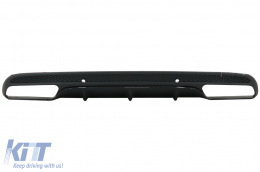 Difusor para Mercedes Clase C W205 S205 2014-2020 C63 Look sólo Sport Paquete Negro-image-6003925