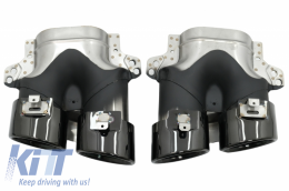 Difusor para Mercedes CLS C257 18+ CLS53 Look Negro Cansada Puntas Night Package-image-6057127