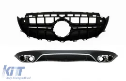 image-53-Difusor para Mercedes E C238 A238 AMG Line 2016+ Cansada Reja sin Cámara 360