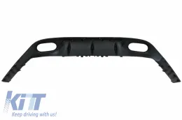 Difusor para Mercedes E C238 AMG Line 2016+ E53 Look Cansada alerón tronco Negro-image-6058887