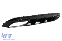Difusor para Mercedes S C217 14-17 S63 GTR Look Cromo Silenciador Consejos Reja Negro-image-6069717