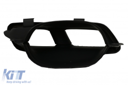 Difusor para Mercedes S C217 14-17 S63 GTR Look Cromo Silenciador Consejos Reja Negro-image-6069724