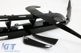 Difusor para Mercedes W176 15-18 Sport Paquete Negro Cansada Splitters Fins Aero-image-6058590