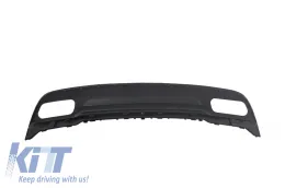 Difusor para Mercedes W176 15-18 Sport Paquete Negro Cansada Splitters Fins Aero-image-6058597