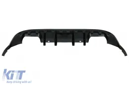 Difusor para VW Golf 7.5 17-19 R Look Negro brillante Spoiler extensión labio delantero-image-6075767