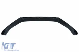 Difusor para VW Golf 7.5 17-19 R Look Negro brillante Spoiler extensión labio delantero-image-6075782