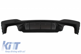 Difusor Parachoques Negro mate para BMW G30 G31 M5 Limo Touring Escape Consejos-image-6047773