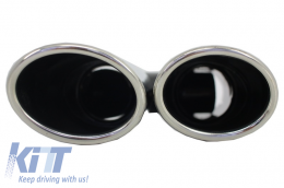 Difusor Parachoques para Audi A4 B8 Pre Facelift Avant 08-11 Puntas S4 Look-image-6026756