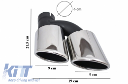 Difusor Parachoques para Audi A4 B8 Pre Facelift Avant 08-11 Puntas S4 Look-image-6026757