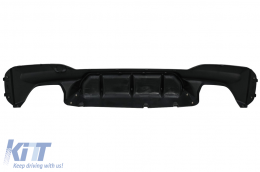 Difusor Parachoques para BMW 5 G30 G31 Limo Touring 17+ M5 Look Negro Brillante-image-6043638