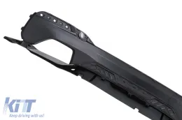Difusor Parachoques para BMW 5 G30 G31 Limo Touring 17-19 M5 Look Negro Brillante-image-6114515