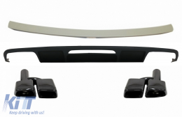 Difusor parachoques para Mercedes CLS W218 11-17 Spoiler Puntas AMG Sport Line-image-6064075