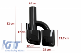 Difusor parachoques para Mercedes CLS W218 11-17 Spoiler Puntas AMG Sport Line-image-6064085
