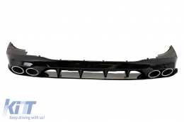 Difusor Puntas Cromo para Mercedes CLA X118 C118 Sport Line 19+ CLA35 Look Aerodynamic Package-image-6078449
