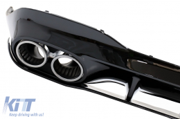 Difusor Puntas Cromo para Mercedes CLA X118 C118 Sport Line 19+ CLA35 Look Aerodynamic Package-image-6078450