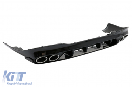 Difusor Puntas Cromo para Mercedes CLA X118 C118 Sport Line 19+ CLA35 Look Aerodynamic Package-image-6078451