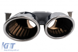 Difusor Puntas Cromo para Mercedes CLA X118 C118 Sport Line 19+ CLA35 Look Aerodynamic Package-image-6078455