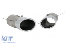 Difusor Puntas Reja Cromo para Mercedes CLA X118 C118 Sport Line 19+ CLA35 Look-image-6080481