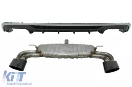 image-69-Difusor Sistema escape Negro para AUDI A3 8V Hatchback Sportback 16-19 S3 Look