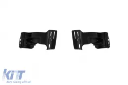 Difusor tipo CLS63 GT con puntas negras adecuado para parachoques trasero A Design en Mercedes CLS C218 2011-2018 -oo--oo-, lacado en negro-image-6138704