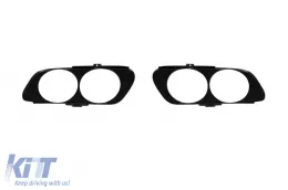 Difusor tipo E53 con puntas cromadas, adecuado para el parachoques trasero A Design en Mercedes E-Class W213 sedán 2016-2022, lacado en negro con detalles cromados, -oo--oo--image-6149053
