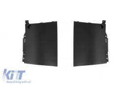 Difusor tipo GLS63 con salidas negras para parachoques trasero A Design adecuado para Mercedes GLS X167 después de 2020 -oo--oo-, con moldura de laca negra-image-6138615