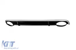 Difusor tipo RS7 con puntas cromadas adecuado para el parachoques trasero estándar del Audi A7 Sportback 2010-2014 -O--O--image-6162883