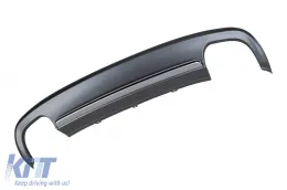Difusor tipo S5 con puntas cromadas adecuado para el parachoques trasero estándar del Audi A5 coupé, convertible, 2 puertas 2012-2016 -oo--oo--image-6148371