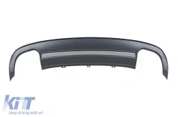 Difusor tipo S5 con puntas cromadas adecuado para el parachoques trasero estándar del Audi A5 coupé, convertible, 2 puertas 2012-2016 -oo--oo--image-6148374