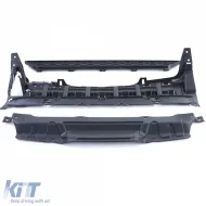 Difusor trasero de rendimiento brillante con salidas de escape negras adecuado para BMW X3 G01-image-6198238